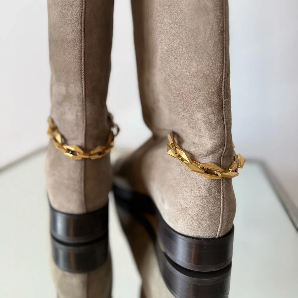 New JIMMY CHOO Nell suede knee-high boots 41 $1,695